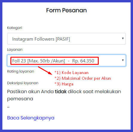 panduan user Followersindo Shop / Jasa Followers Instagram