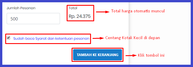 harga dan syarat ketentuan membeli followers Instagram